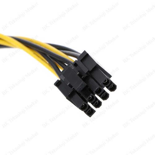 PCI-E Ekran Kartı Güç Kablosu 2 X 15Pin SATA Erkek to 8pin(6+2)