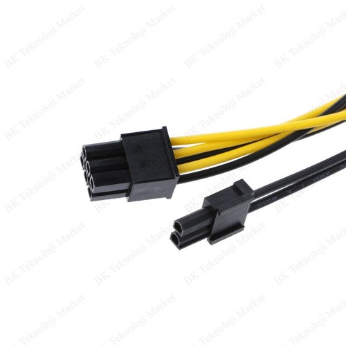 PCI-E Ekran Kartı Güç Kablosu 2 X 15Pin SATA Erkek to 8pin(6+2)