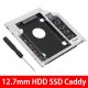 12.7mm SATA 3.0 2.5 inch Notebook HDD SSD Caddy Kızak Kutu