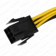 PCIe 6 Pin Dişi - 8 Pin Erkek Ekran Kartı Güç Adaptörü Kablosu,Kasa İçi Kablolar,