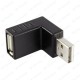 Yukarı Açılı USB 2.0 Erkek/Dişi L Tipi Adaptör,Çevirici ve Çoklayıcılar,