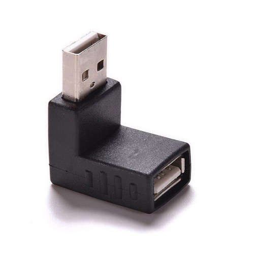 Yukarı Açılı USB 2.0 Erkek/Dişi L Tipi Adaptör