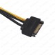 PCI-E Ekran Kartı Bakır Güç Kablosu 15Pin SATA Erkek to 8pin(6+2),Kasa İçi Kablolar,