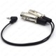 3.5mm Erkek to 2 XLR Dişi Ｍikrofon Ses Y Ayırıcı Kablo 90 Derece Açılı - 30cm,Ses Kabloları,
