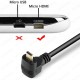 Micro HDMI to HDMI Dönüştürücü Görüntü Kablosu 90 Derece Açılı 1.8 Metre,Görüntü Kabloları,