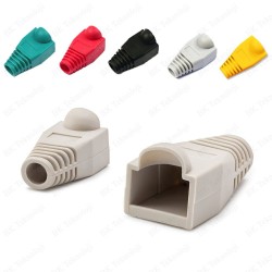 RJ45 Cat5 Cat6 Renkli Koruyucu Kılıf - 25 Adet Papuç RJ45 Cat5 Cat6 Renkli Koruyucu Kılıf - 25 Adet Papuç