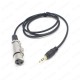 3Pin XLR Dişi - 3.5mm Erkek 30 cm Mikrofon Kablosu,Ses Kabloları,