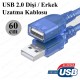 Yüksek Kalite 60cm USB 2.0 Dişi/Erkek Uzatma Kablosu,USB Kablolar,