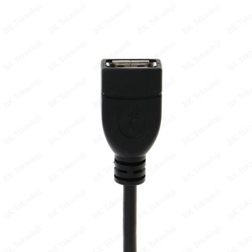 90 Derece Sol Açılı USB 2.0 Erkek-Dişi Uzatma Kablosu 30cm,USB Kablolar,