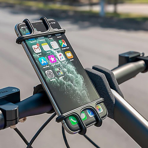 Motosiklet Bisiklet Telefon Tutucu - Siyah,Araç Kitleri ve Stand,