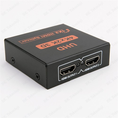 HDMI Çoklayıcı 1 Giriş 2 Çıkış UHD 4Kx2K 3D HDMI Splitter,Switch Box ve Çoklayıcılar,