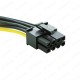 8 Pin PCIe to 2x4 Pin Molex Ekran Kartı Power Kablosu