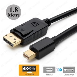 Mini Displayport (Thunderbolt) to Displayport Kablo 1.8 Metre Mini Displayport (Thunderbolt) to Displayport Kablo 1.8 Metre