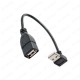 90 Derece Dik Açılı USB 2.0 Erkek-Dişi Uzatma Kablosu 30cm,USB Kablolar,