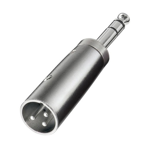 3-Pin XLR Erkek to 6.35mm Stereo Erkek Ses Kablosu Mikrofon Adaptörü