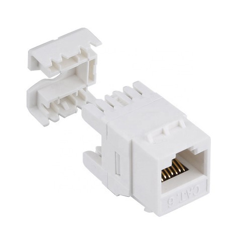 RJ45 Cat6 8P-8C 180 Derece Keystone Jack RJ45 Cat6 8P-8C 180 Derece Keystone Jack