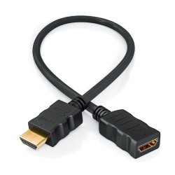 HDMI 1.4 Erkek-Dişi Kısa Uzatma Kablosu 3D Full HD - 50cm