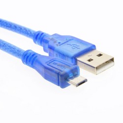 USB 2.0 Erkek - Micro USB Erkek Fitreli Şarj Data Kablosu - 1.5 Metre