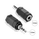 2.5mm Erkek - 3.5mm Dişi Konnektör Stereo Ses Adaptörü Dönüştürücü