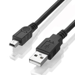 USB 2.0 Erkek - Mini USB 2.0 Erkek Veri-Şarj Kablosu 1.5 Metre