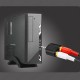 Stereo Ses Konektörü 3.5 mm Erkek Jak - 2 RCA (R+L) Dişi Ayırıcı Adaptör