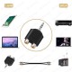 Stereo Ses Konektörü 3.5 mm Erkek Jak - 2 RCA (R+L) Dişi Ayırıcı Adaptör
