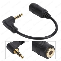 90 Derece Stereo 3.5mm Erkek-Dişi Kulaklık Ses Uzatma Kablosu 90 Derece Stereo 3.5mm Erkek-Dişi Kulaklık Ses Uzatma Kablosu