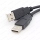 Erkek-Dişi Çift USB 2.0 Tip A Panel Montajlı Uzatma Kablosu,Panel Montaj Kabloları,