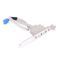 PC Anakart 9 Pin Header 2 Port USB 2.0 Anakart Arka Panel Genişletme Braketi