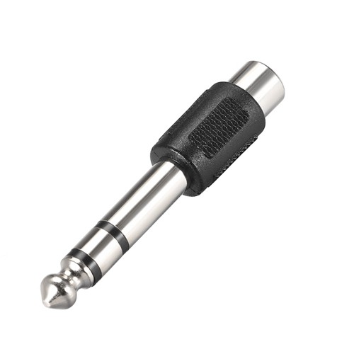 6.35mm 1/4" Stereo Fiş Erkek - RCA Dişi Ses Jakı Dönüştürücü Adaptör