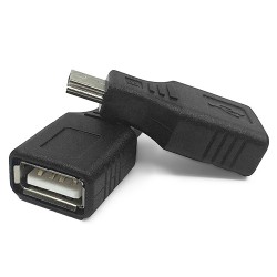 USB Dişi to Mini USB Erkek OTG Araç AUX Çevirici Adaptör