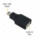 USB Dişi to Mini USB Erkek OTG Araç AUX Çevirici Adaptör,Çevirici ve Çoklayıcılar,