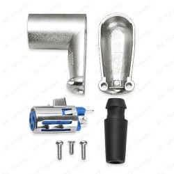 90 Derece 3 Pin XLR Dişi Lehim Tipi Ses Mikrofon Hoparlör Konnektörü 90 Derece 3 Pin XLR Dişi Lehim Tipi Ses Mikrofon Hoparlör Konnektörü