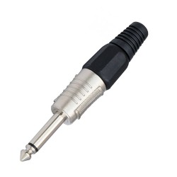 6.35mm Mono Erkek Fiş Lehim Tipi Çivi Jack Konnektörü