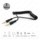 3.5mm Stereo Spiral Tasarım Araç AUX Ses Kablosu 2 Metre,Ses Kabloları,BK Teknoloji