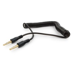 3.5mm Stereo Spiral Tasarım Araç AUX Ses Kablosu 2 Metre