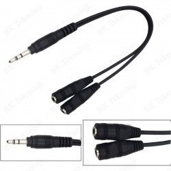 3.5mm Stereo Kulaklık Ses Çoklayıcı Y Kablo 3.5mm Stereo Kulaklık Ses Çoklayıcı Y Kablo