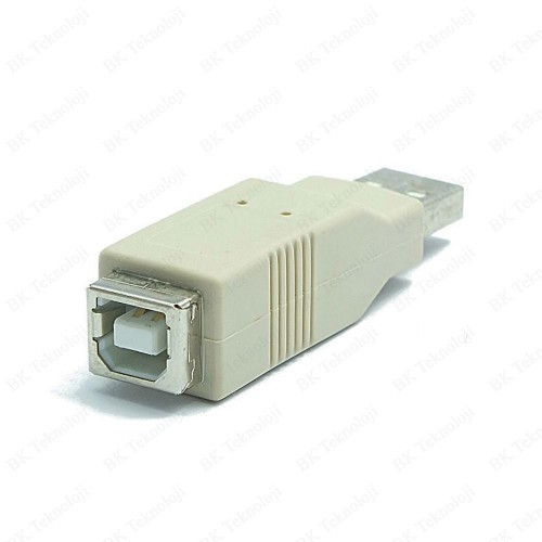 USB 2.0 A Erkek to USB-B Dişi Dönüştürücü Adaptör