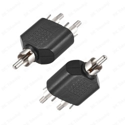 RCA Erkek to 2 RCA Erkek Dönüştürücü Adaptör RCA Erkek to 2 RCA Erkek Dönüştürücü Adaptör