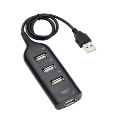 4 Port USB 2.0 Çoklayıcı Hub - Siyah