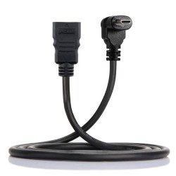 Micro HDMI to HDMI 90 Derece Dik Açılı Mikro HDMI Tablet Kamera Kablosu 1Metre