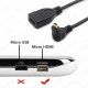 Micro HDMI to HDMI 90 Derece Dik Açılı Mikro HDMI Tablet Kamera Kablosu 1Metre