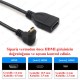 Micro HDMI to HDMI 90 Derece Dik Açılı Mikro HDMI Tablet Kamera Kablosu 1.8Metre