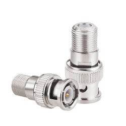 BNC Erkek - F Dişi RF Koaksiyel RG6 RG59 CCTV Konnektör