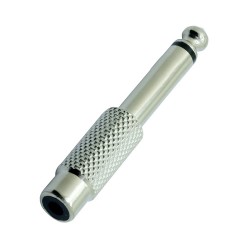 Yüksek Kalite Metal 6.35mm Mono Erkek - RCA Dişi Dönüştürücü Adaptör