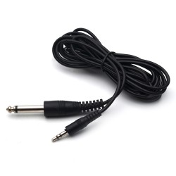 3.5 mm TRS Stereo Erkek - 1/4 (6.35 mm) TS Mono Erkek Ses Kablosu - 5 Metre