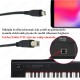 Micro USB to USB-B Midi - OTG Tablet Telefon Yazıcı Kablosu 1.5 Metre