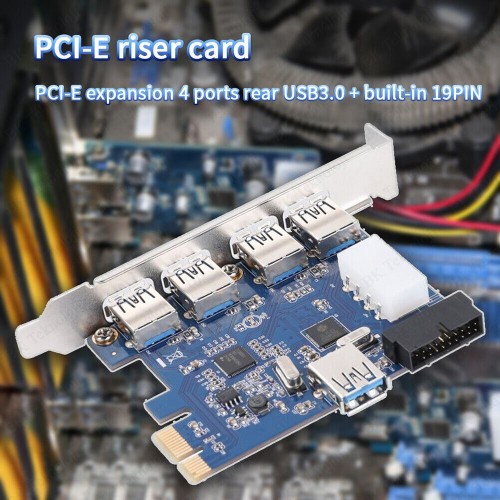 7 Bağlantı Noktalı USB 3.0 PCI Express Genişletme Kartı