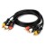 3RCA Erkek 3 RCA Erkek Kompozit Ses Video AV Kablosu - 5 Metre