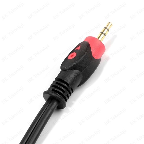 Yüksek Kalite 3.5mm Erkek to 2RCA Erkek  Ses Kablosu 5 Metre